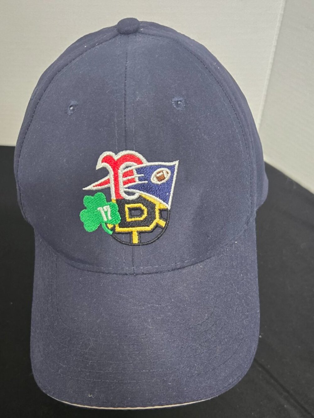Vintage Adams Boston Sports Mash-Up Adjustable Hat | Red Sox Patriots Bruins Cel